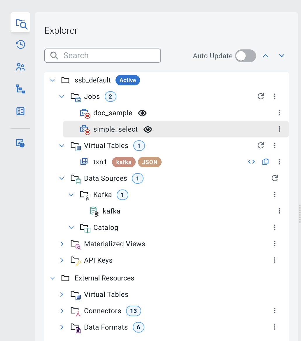 SQL Stream Builder